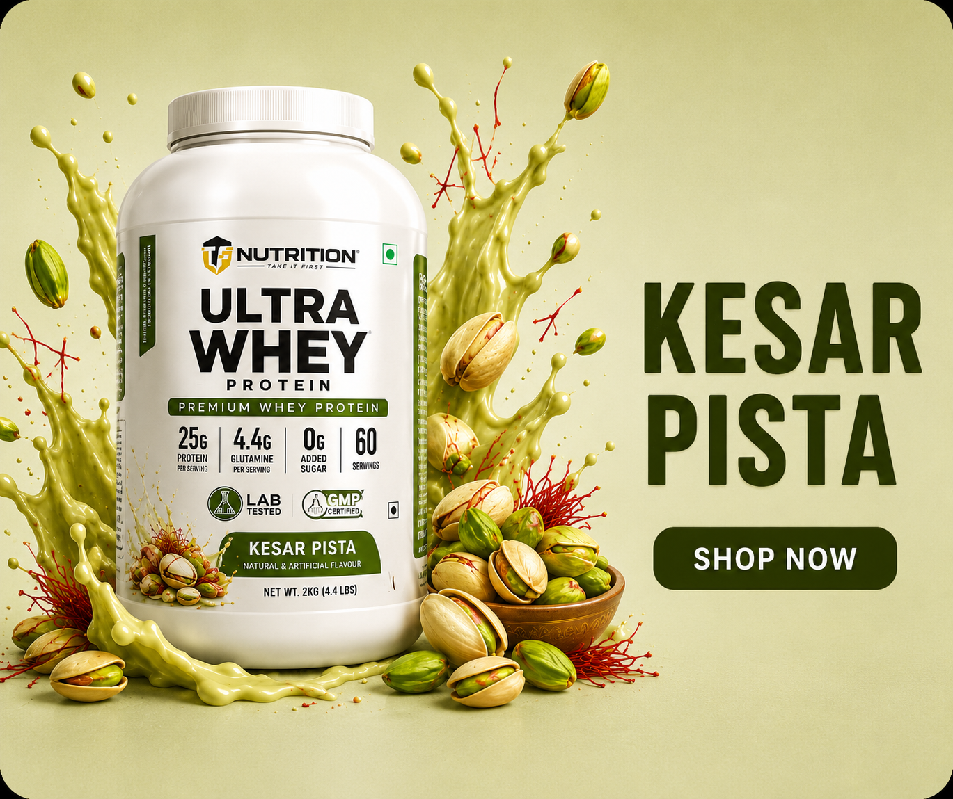 TIF Nutrition Ultra Whey Protein - Kesar Pista