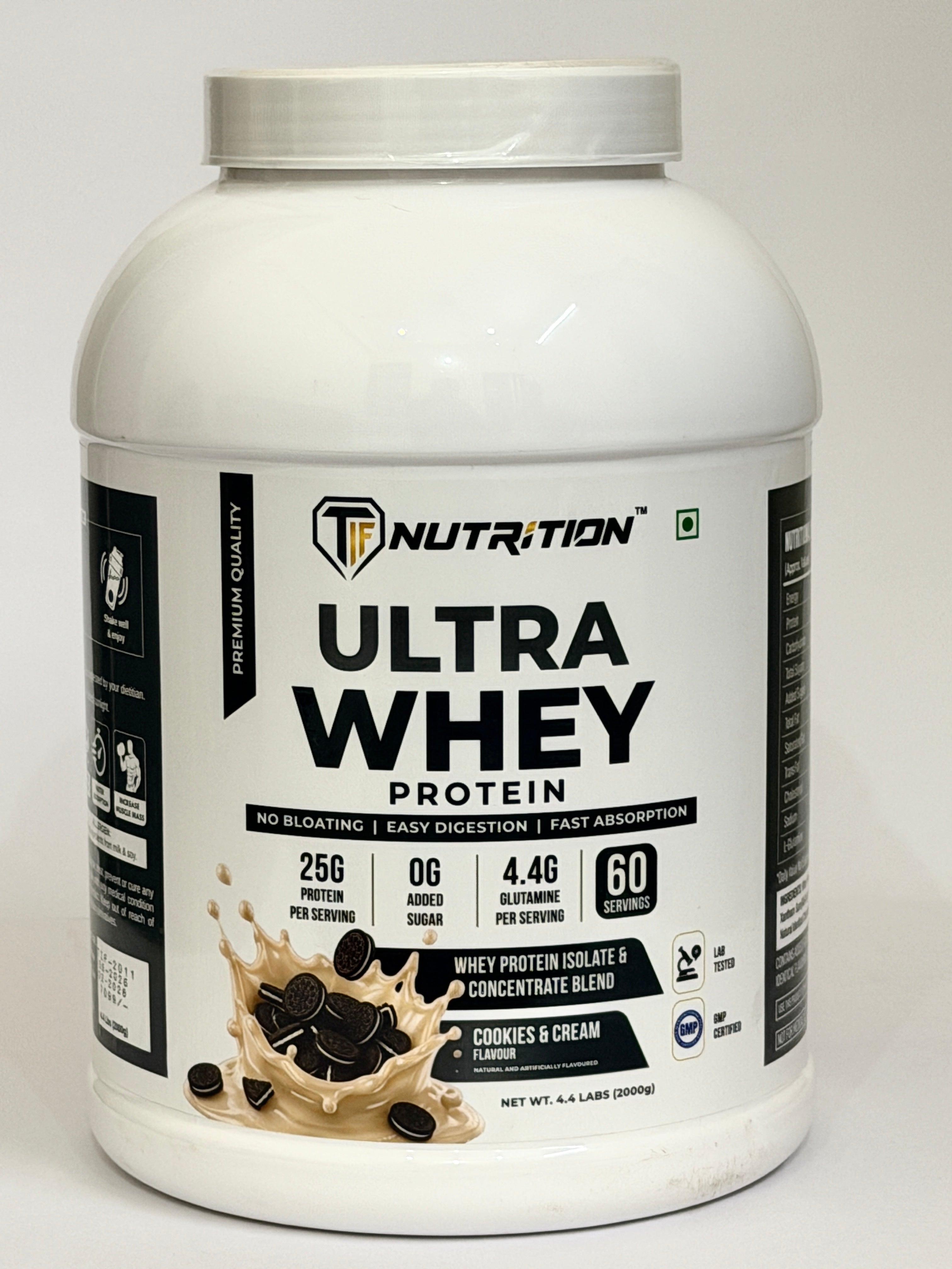 TIF Nutrition Ultra Whey Protein - Cookies and Cream