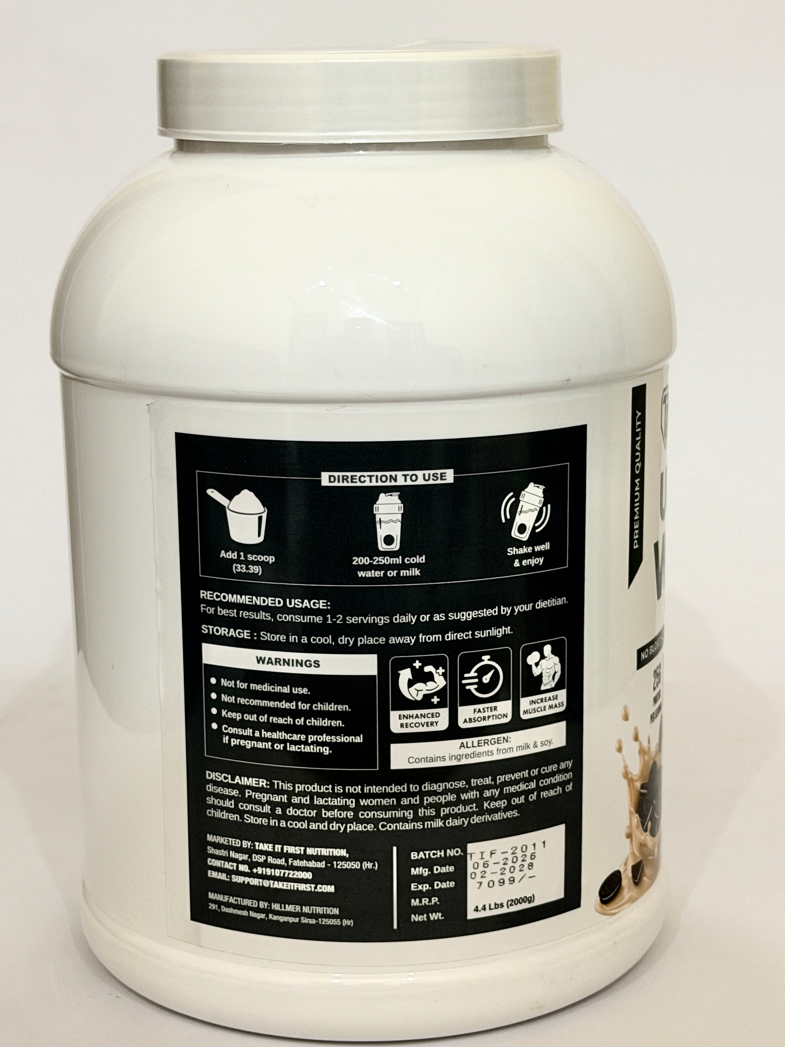TIF Nutrition Ultra Whey Protein - Cookies and Cream
