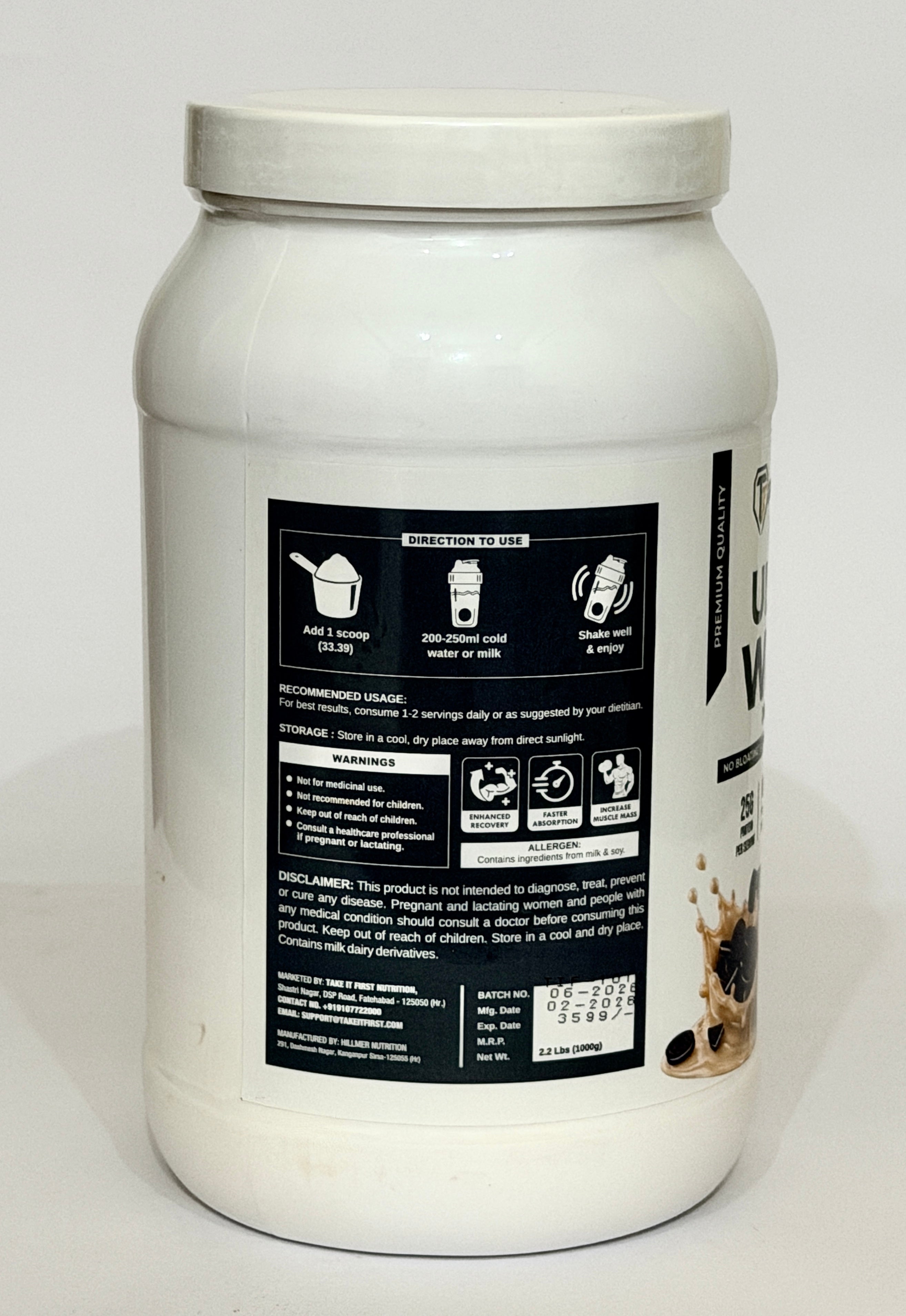 TIF Nutrition Ultra Whey Protein - Cookies and Cream
