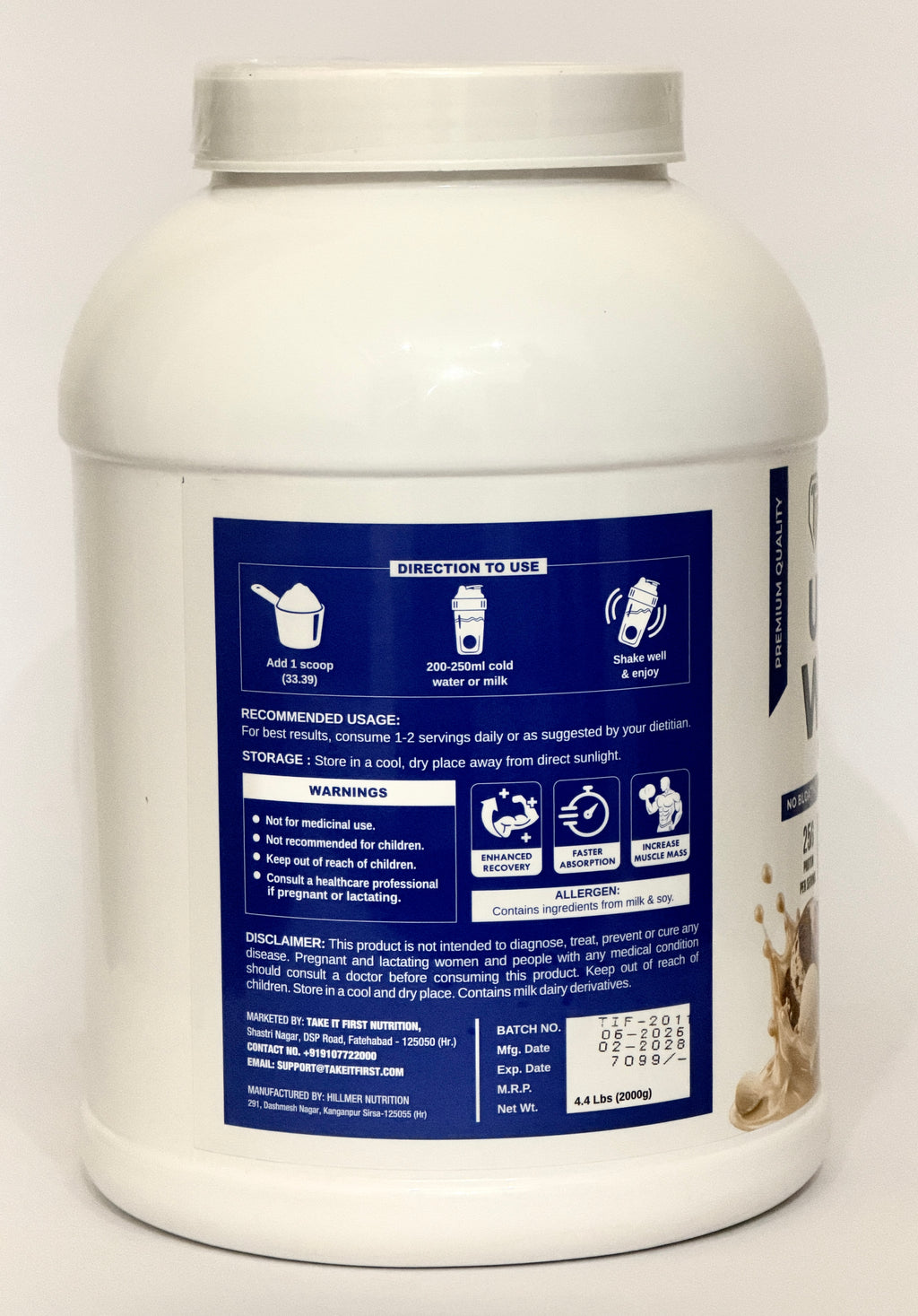 TIF Nutrition Ultra Whey Protein - American Ice Cream