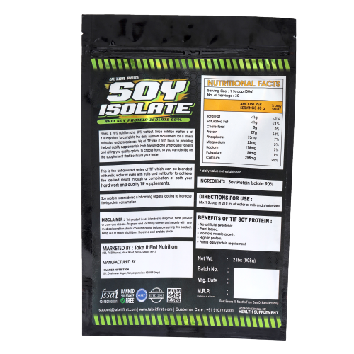 TIF Ultra Pure Soy Isolate (Unflavoured)